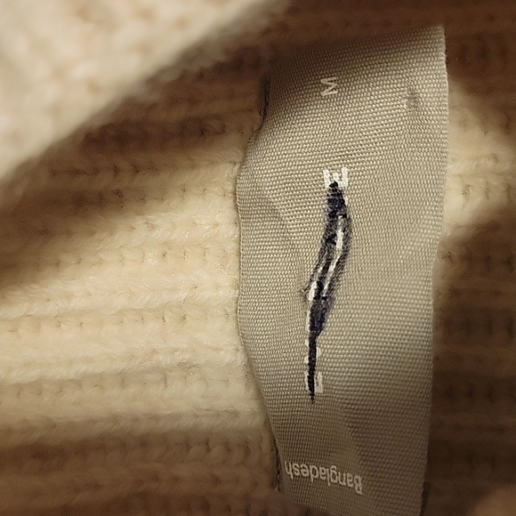 Everlane The Felted Merino Funnel-Neck Pullover in Heathered Oat XS Medium - Picture 5 of 6